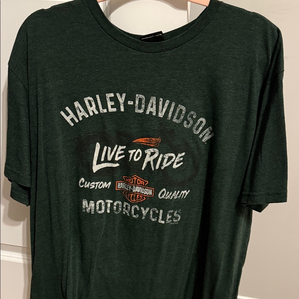 Harley-Davidson Dark Green Live to Ride Tee